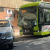 Autobús urbano accidentado en Badajoz
