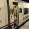 Tren llegando a la estación de Badajoz