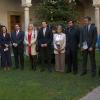 Foto grupal tras el acuerdo laboral y empresarial entre Junta de Extremadura y agentes sociales