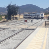 Tren entrando en la estación de Cabeza del Buey