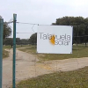 Imagen del acceso a los terrenos de la planta fotovoltaica de Talayuela