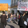 Protesta de hosteleros por las limitaciones de aforo en sus establecimientos