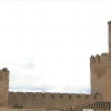 La campana dejó de tañir en la Torre de Espantaperros en 1856. Perfil de la Torre de Espantaperros de Badajoz con su campanario vacío.