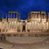 Teatro Romano de Mérida al anochecer