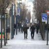 Imagen de la calle Menacho de Badajoz este fin de semana 