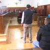 Los dos acusados en la sala de la Audiencia Provincial de Badajoz 