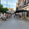 Veladores en el centro de Badajoz