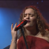 Elsa Tortonda durante su actuación en el Festival de la Canción de Extremadura