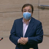 Guillermo Fernández Vara, durante su intervención en la Asamblea de Extremadura