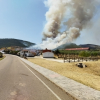Imagen del incendio en Casas de Millán