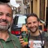 El cocinero David de Jorge desde la tienda de Valverde de la Vera