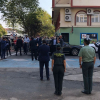 Pedro Sánchez llegando a Navalmoral de la Mata