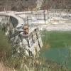 Embalse de Valdecañas, Cáceres, está en mínimos tras los desembalses para generar energía hidroeléctrica.