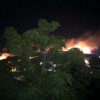 Incendio en el cerro de La Buitrera