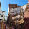 Derrumbe de una vivienda en Zafra