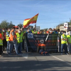 Corte de carretera Valencia de Alcántara