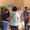 La voluntaria Pepita Pérez en una mesa del Encuentro para la solidaridad y la participación social 