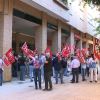Imagen de una huelga de trabajadores en Extremadura