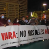 Protesta frente al Palacio de Congresos de Villanueva de la Serena