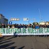 Cabecera de la manifestación de agricultores