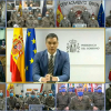 Sánchez en videoconferencia con soldados en el exterior