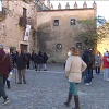 Plaza de las Veletas de Cáceres, repleta de turistas