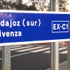 Cartel de la ronda sur de Badajoz 