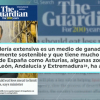 Extracto de la entrevista del ministro de Consumo, Alberto Garzón, en la que califica a la ganadería extremeña como "ambientalmente sostenible"