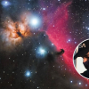 La nebulosa Cabeza de Caballo y la nebulosa de la Flama fotografiadas por Miguel Gracia