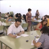 Aspirantes durante un examen de oposición. Archivo