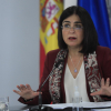 La ministra de Sanidad, Carolina Darias, ofrece una rueda de prensa tras el Consejo Interterritorial del Sistema Nacional de Salud este miércoles en Madrid. 