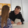 Ángel Martín en la feria del libro de Badajoz