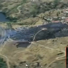 Imagen aérea del incendio de Plasencia