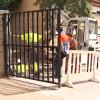 Operarios trabajando en el Colegio Moctezuma