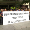 Protesta de empleados municipales Badajoz