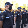 Un grupo de policías locales durante un acto en la región