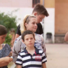 La familia de Marina Topcha atendiendo a Canal Extremadura