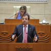 Guillermo Fernández Vara, durante su intervención en la Asamblea de Extremadura