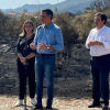 Pedro Sánchez, compareciendo junto a Guillermo Fernández Vara y Yolanda García Seco