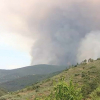 Gran columna de humo en la comarca de Las Hurdes 