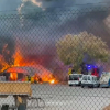 Incendio el prado de Mérida