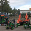 Exposición de diferentes máquinas agrícolas