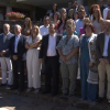 Foto grupal en el acto de constitución de la Mesa de Población de Extremadura