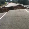 Carretera Cáceres-Badajoz cortada