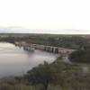 Embalse de Alcántara después de las lluvias de otoño de 2022