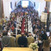 Los Jateros bailando en la ermita de la Virgen de los Remedios