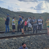 Pasajeros evacuados del tren Sevilla-Cáceres