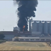 Incendio en una planta de reciclaje de Lobón