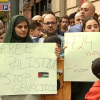 Manifestación a favor de los palestinos en Cáceres