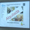 Cartel de una vivienda alquilada en una inmobiliaria 